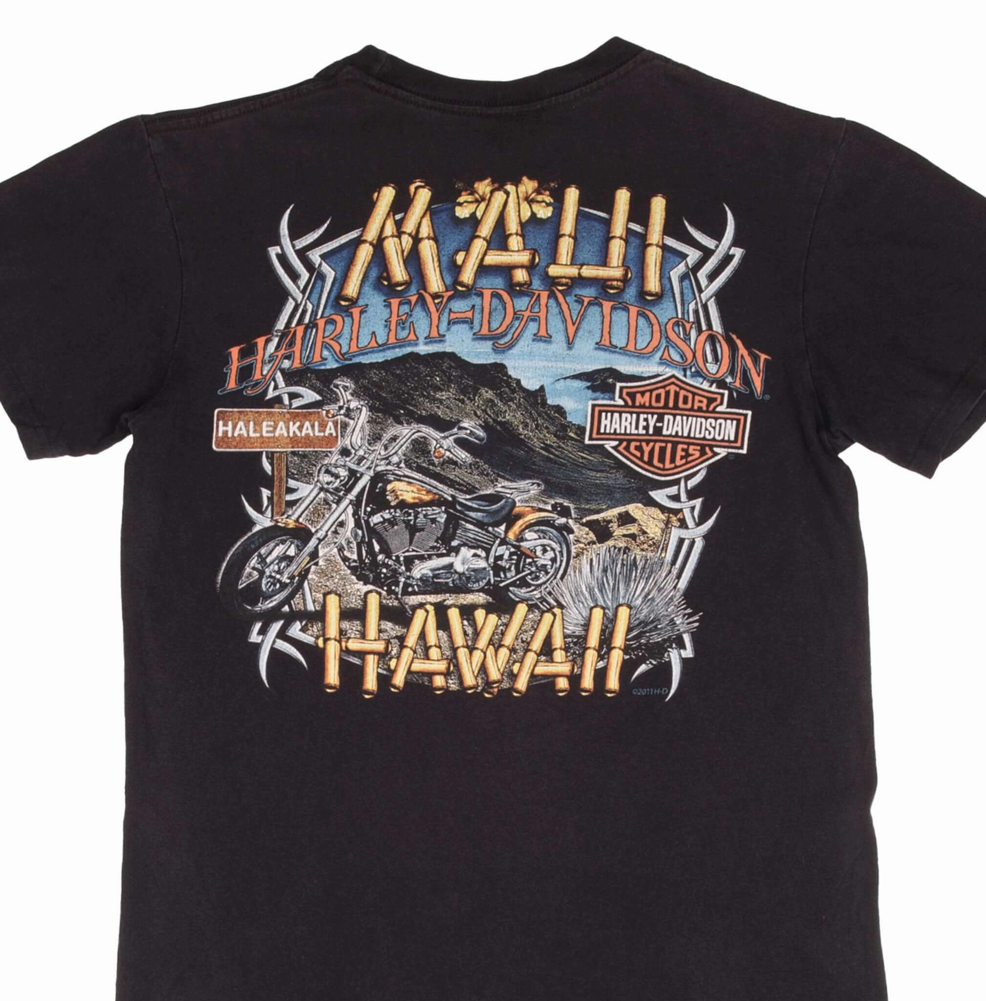 VINTAGE HARLEY DAVIDSON MAUI HAWAII TEE SHIRT SIZE MEDIUM SlimFitDesign