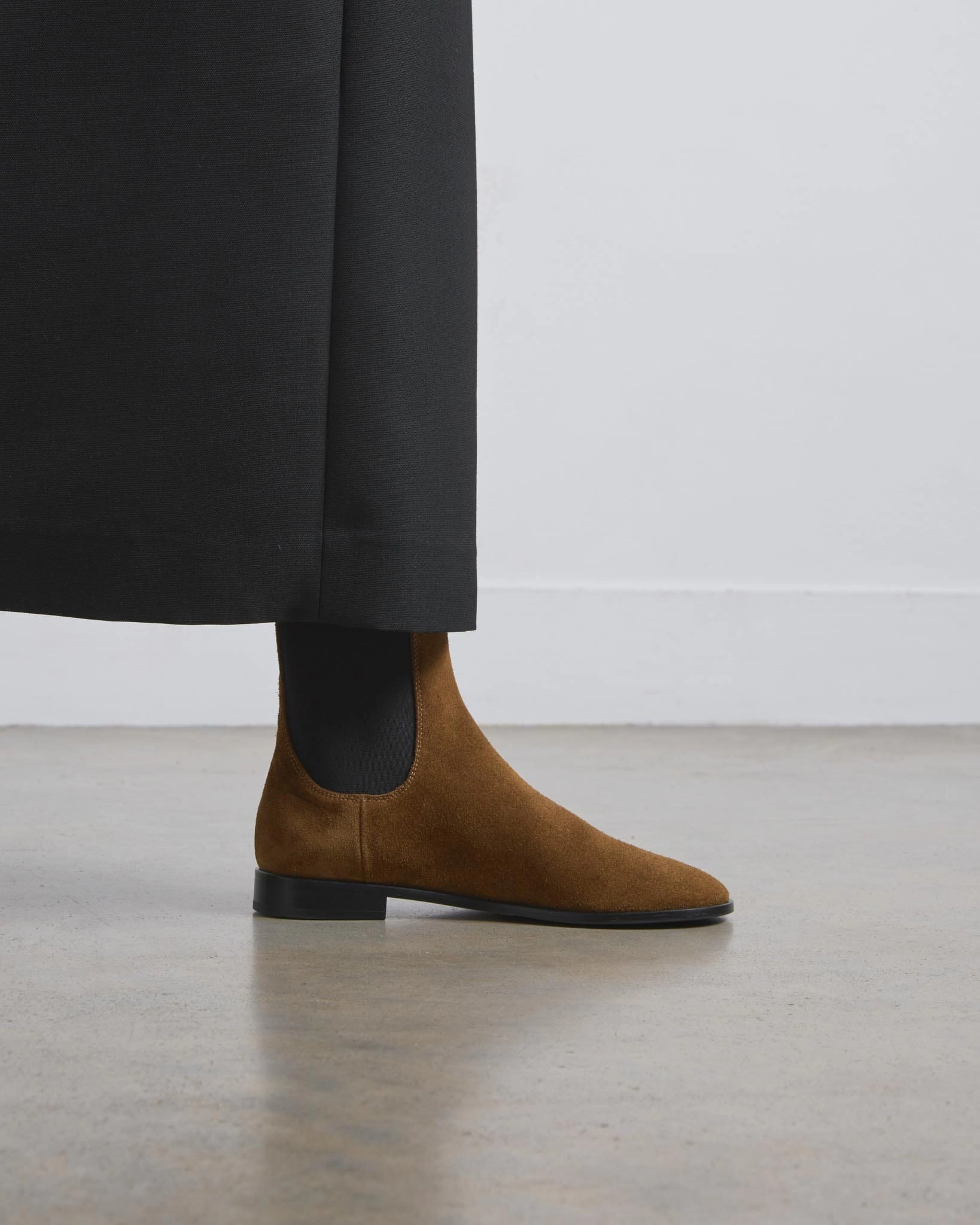 Rina Chelsea Boot, Toffee Suede All-day Slip-ons