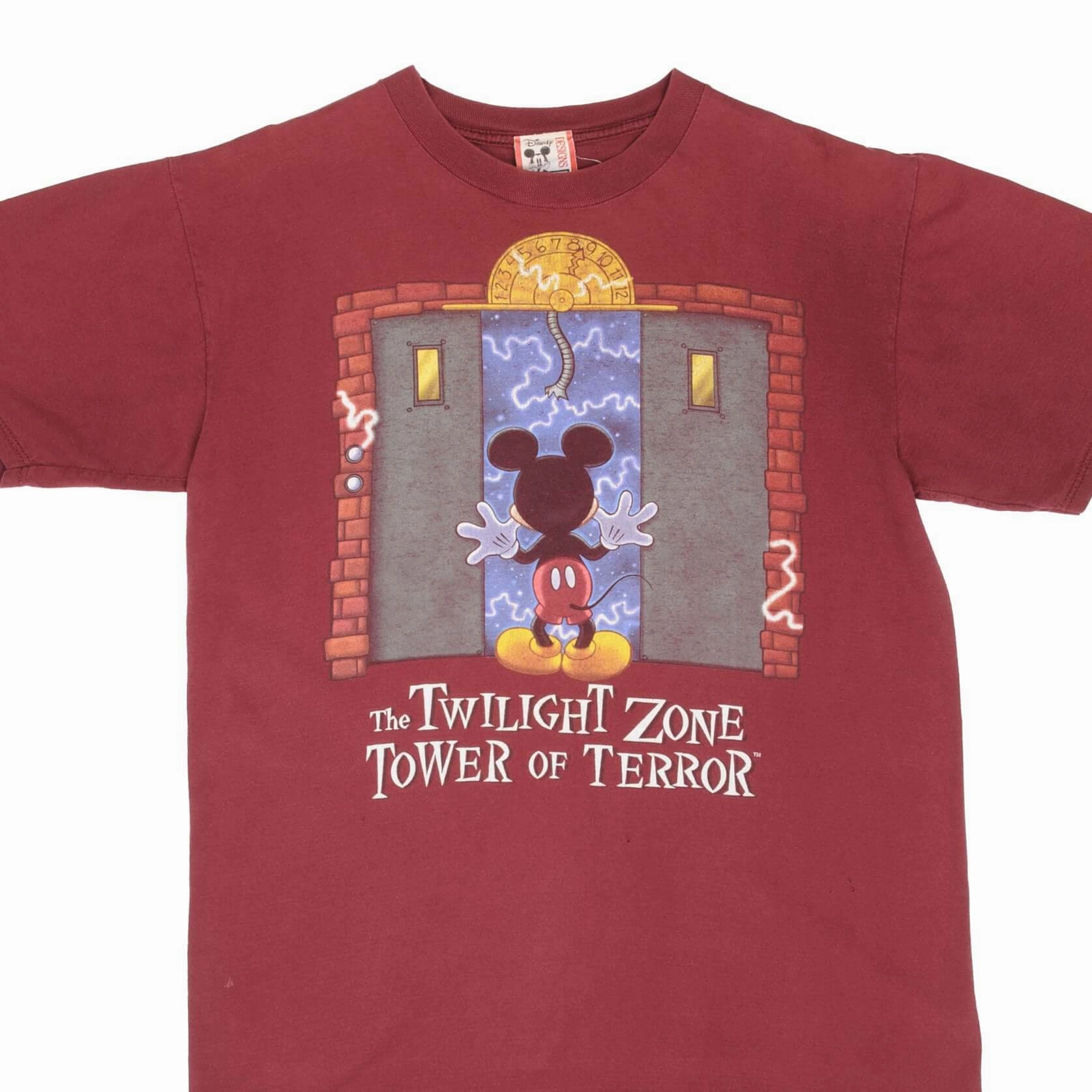 Fur combination VINTAGE DISNEY THE TWILIGHT ZONE TOWER OF TERROR 1990S TEE SHIRT LARGE MADE USA