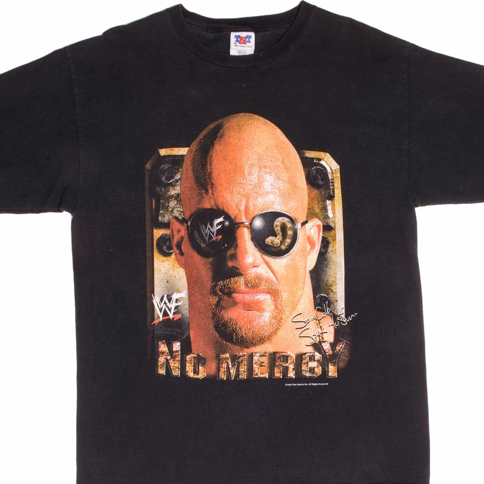 Comfy Choice VINTAGE WWF STONE COLD STEVE AUSTIN 1999 TEE SHIRT LARGE NO MERCY