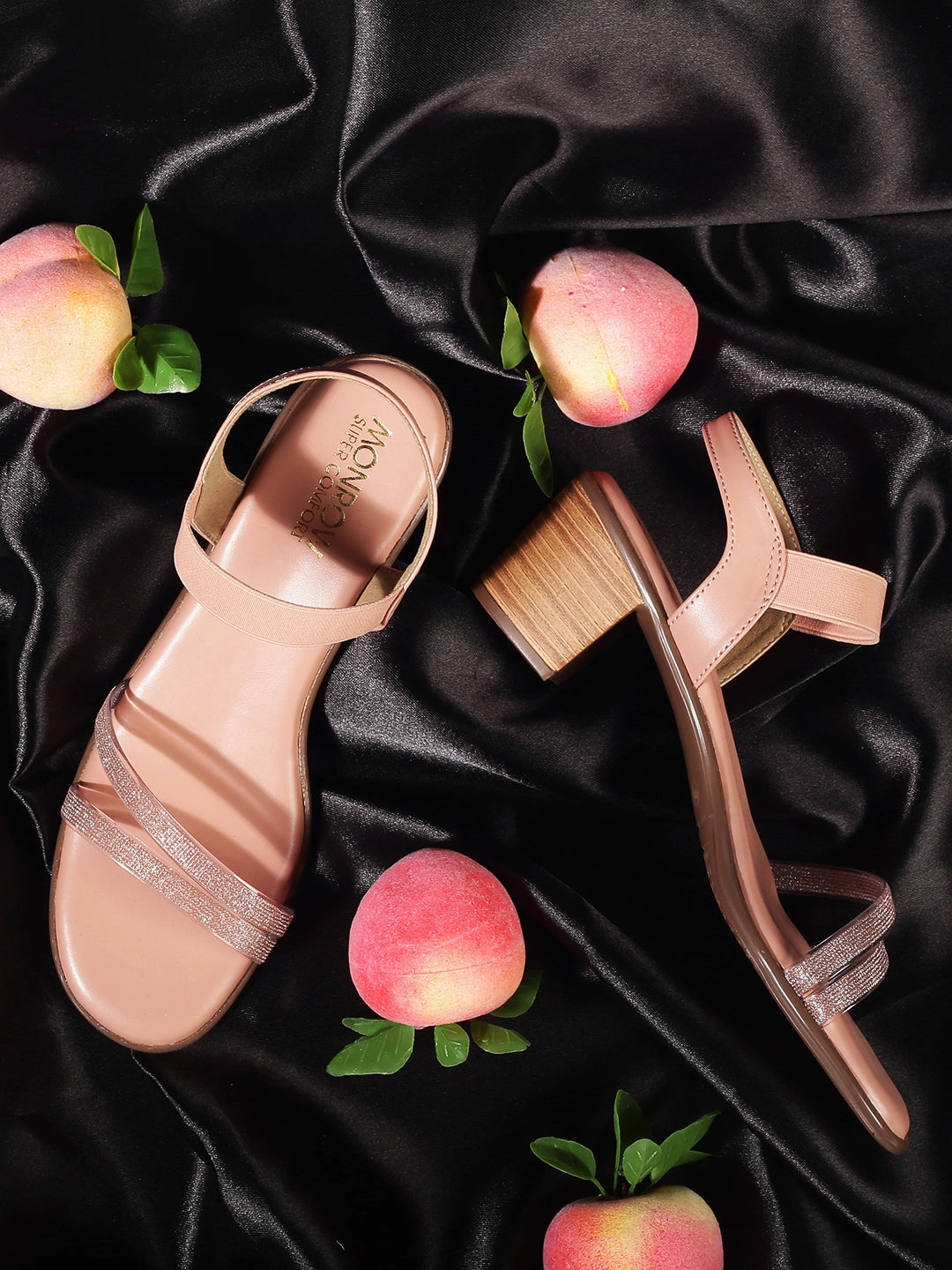 Diana Pink Block Heels Ventilated