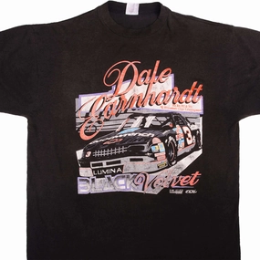 VINTAGE NASCAR DALE EARNHARDT BLACK VELVET 1992 TEE SHIRT SIZE XL MADE IN USA V neck
