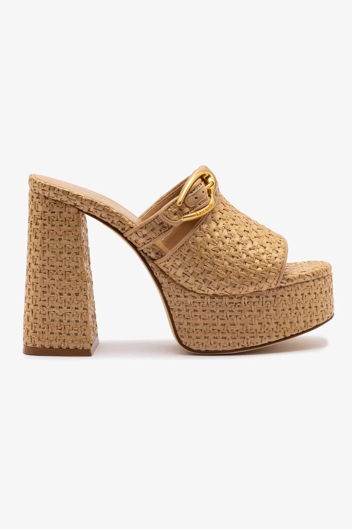 Dolly Verona Mule In Natural Raffia Comfortable Upper