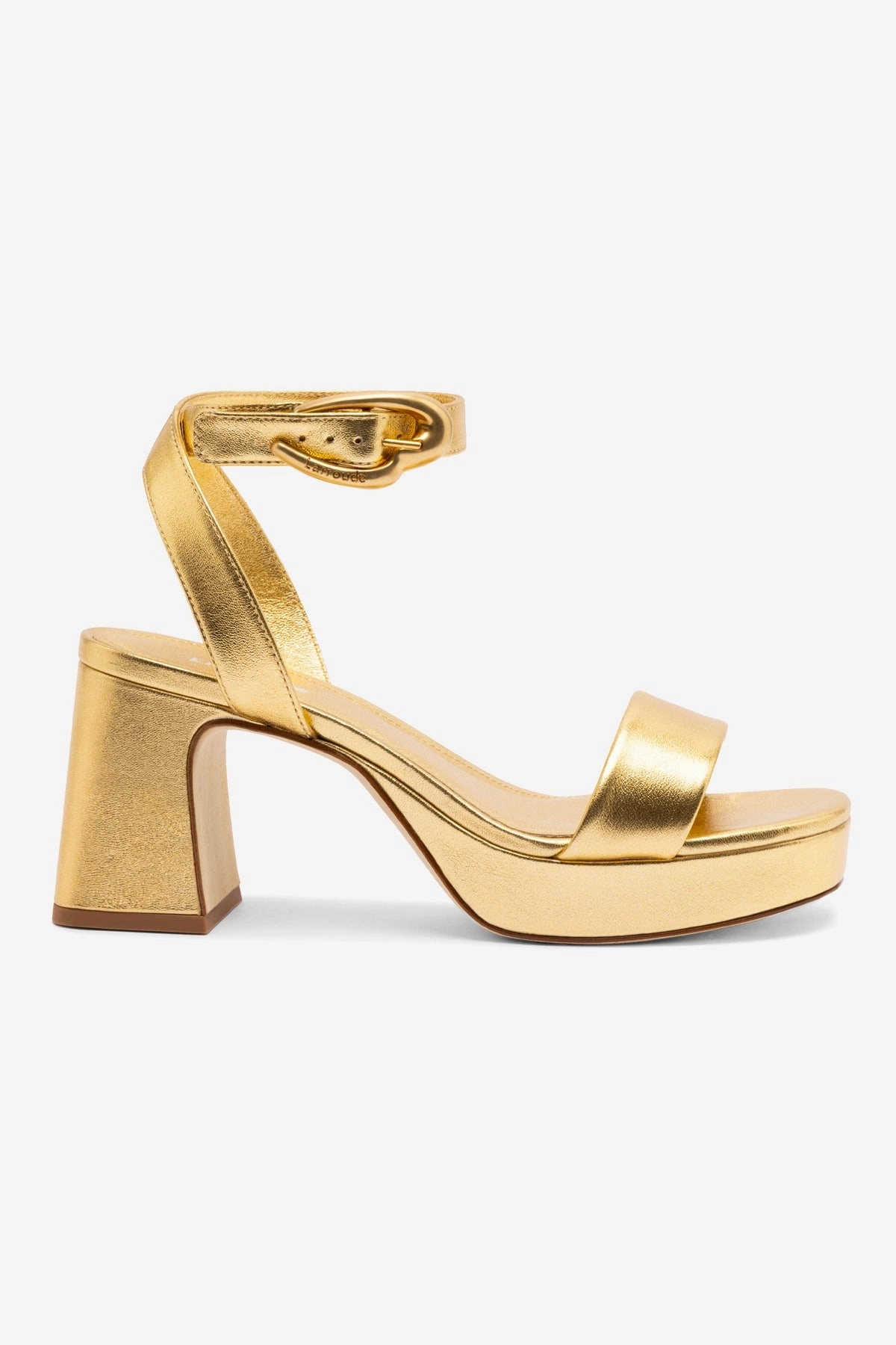 Quick Slip Comfortable summer shoes Dolly Verona Low Sandal In Gold Metallic Leather