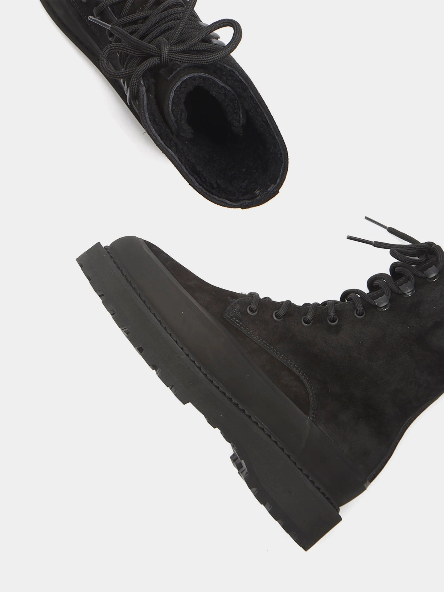 Reflective accents Heel Stabilizer Dolomite Boot / Black Suede