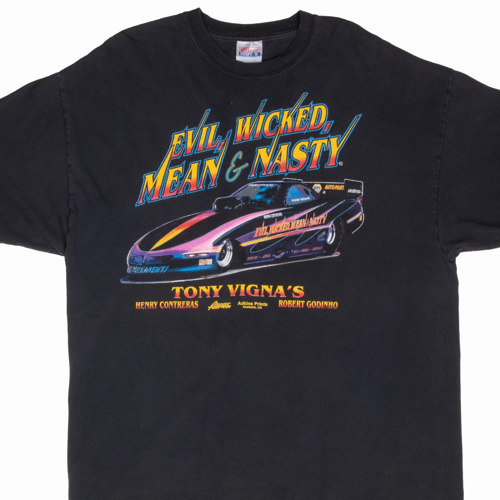 Sun Protection Seasonal Fashion VINTAGE TONY VIGNA'S RACING 1990S TEE SHIRT SIZE XL