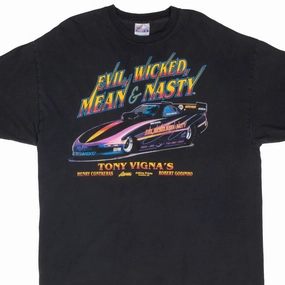 Sun Protection Seasonal Fashion VINTAGE TONY VIGNA'S RACING 1990S TEE SHIRT SIZE XL