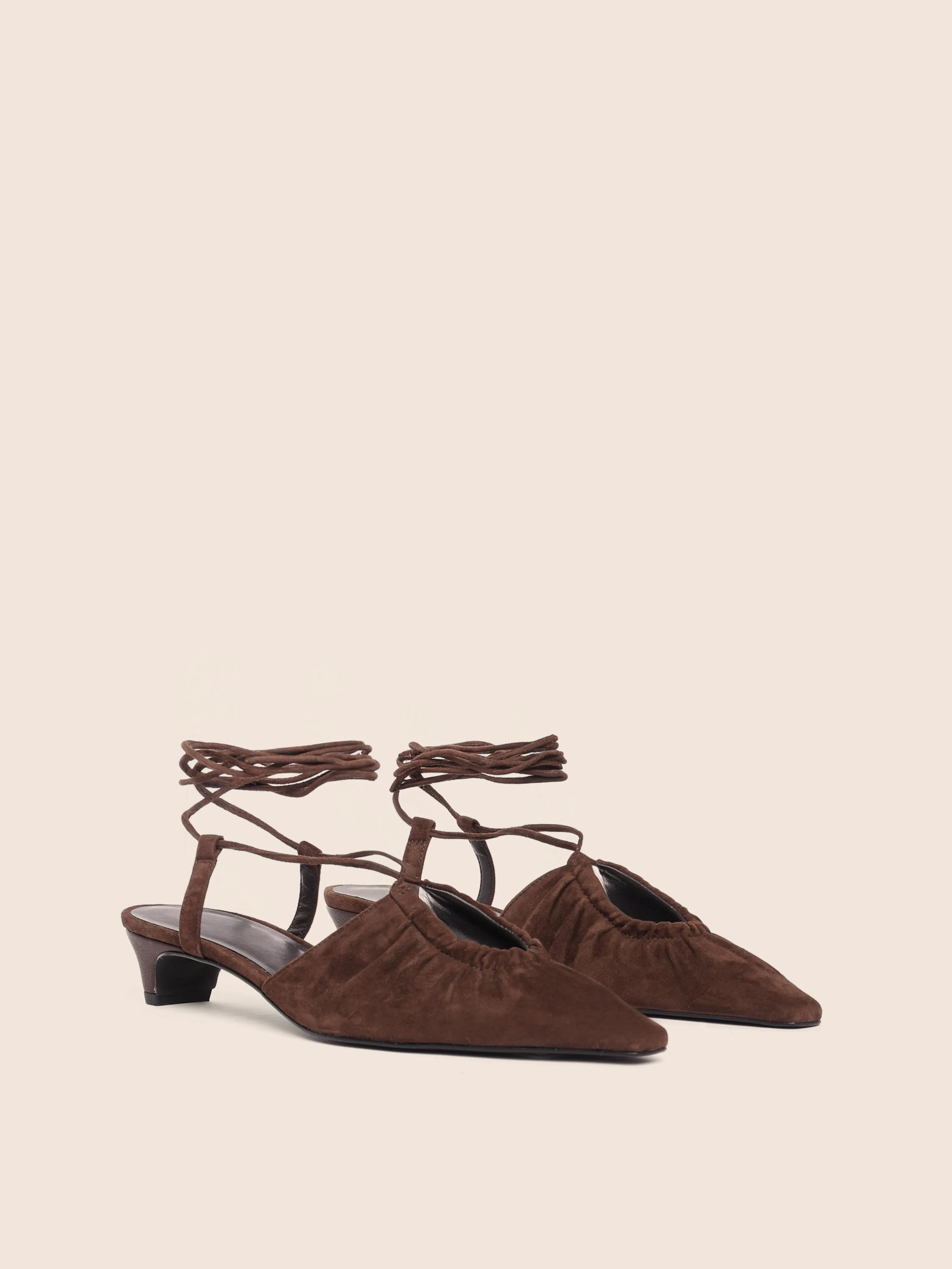 Balanced Style Comfortable Upper Rafael Brown Suede Pump