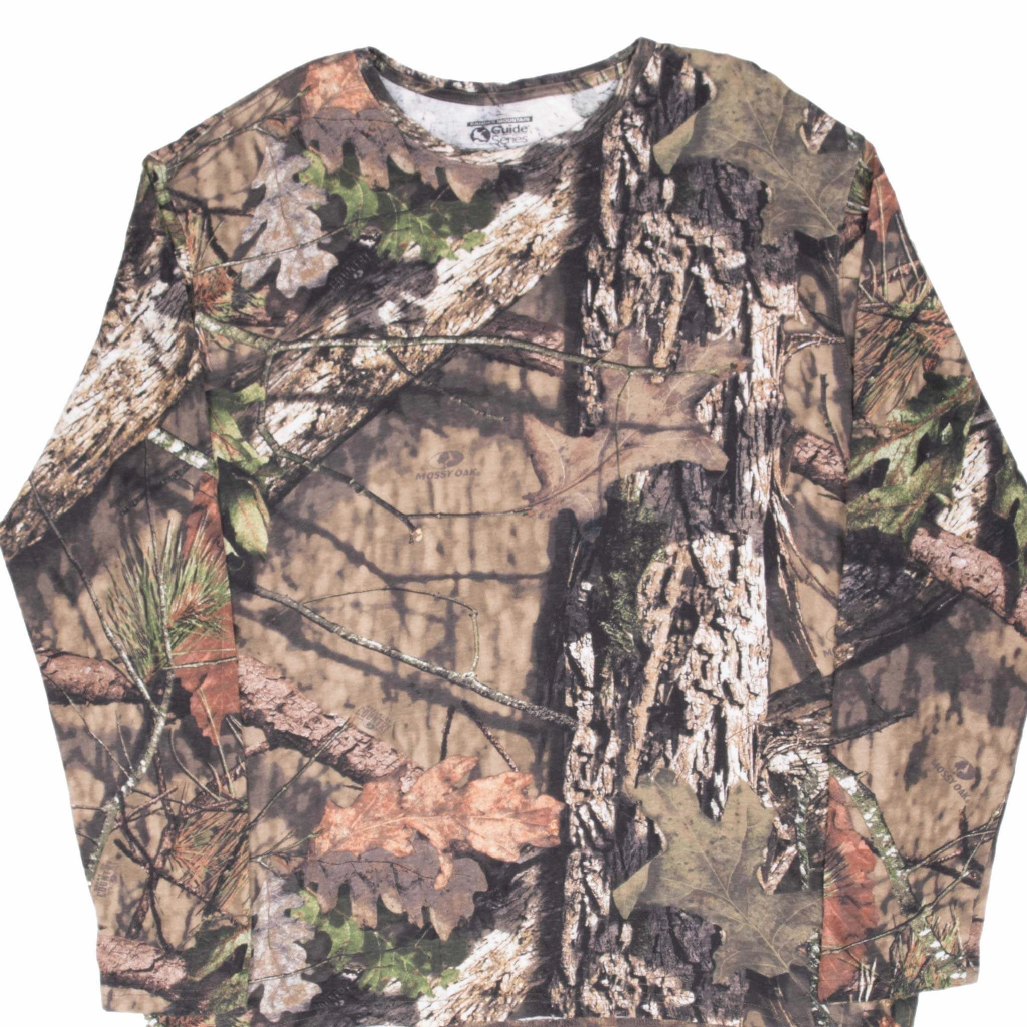 VINTAGE HUNTING MOSSY OAK BREAK UP COUNTRY CAMO LONG SLEEVE TEE SHIRT LARGE Movie Night brandable