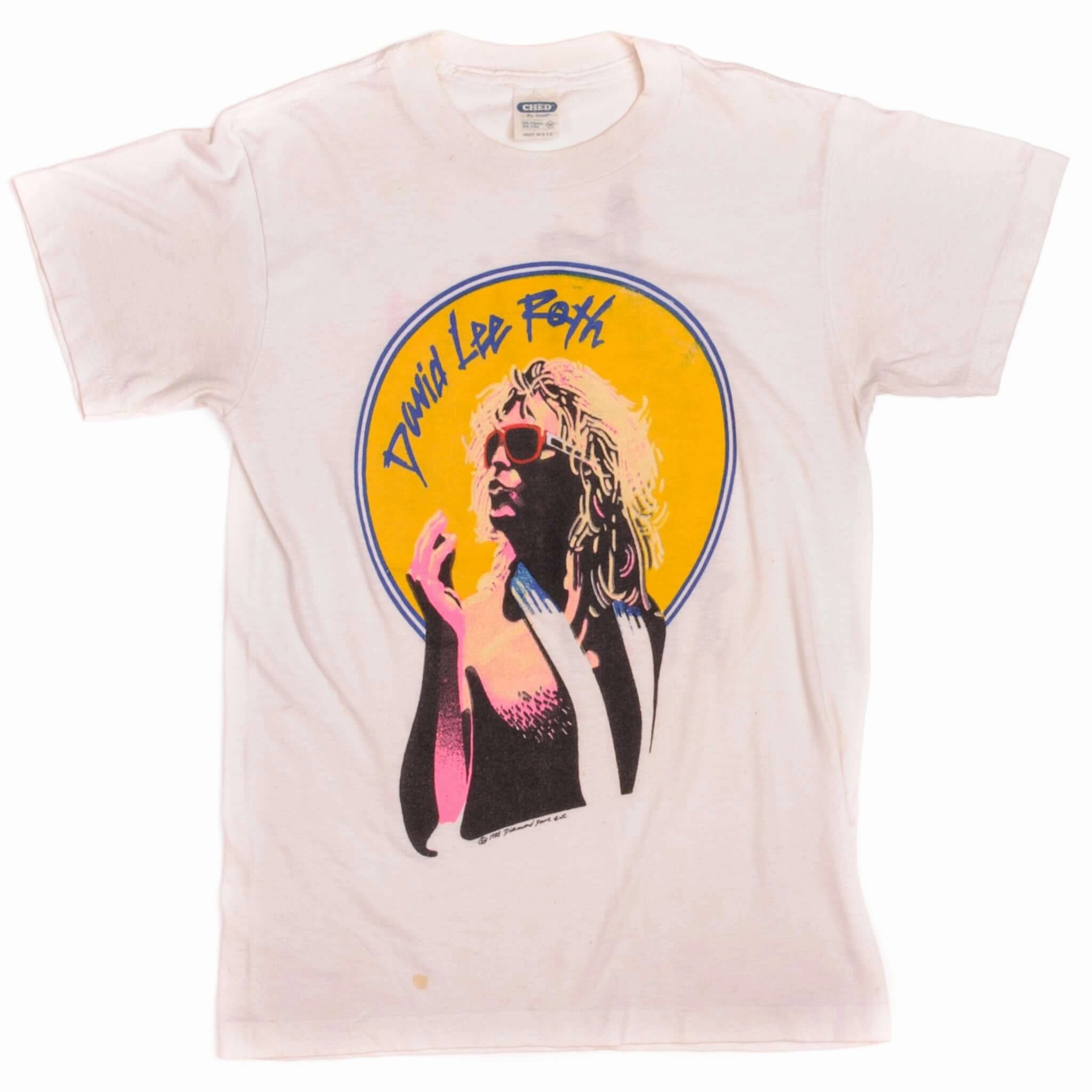 Soft Layering VINTAGE DAVID LEE ROTH CRAZY FROM THE HEAT'85 TEE SHIRT SIZE SMALL MADE IN USA