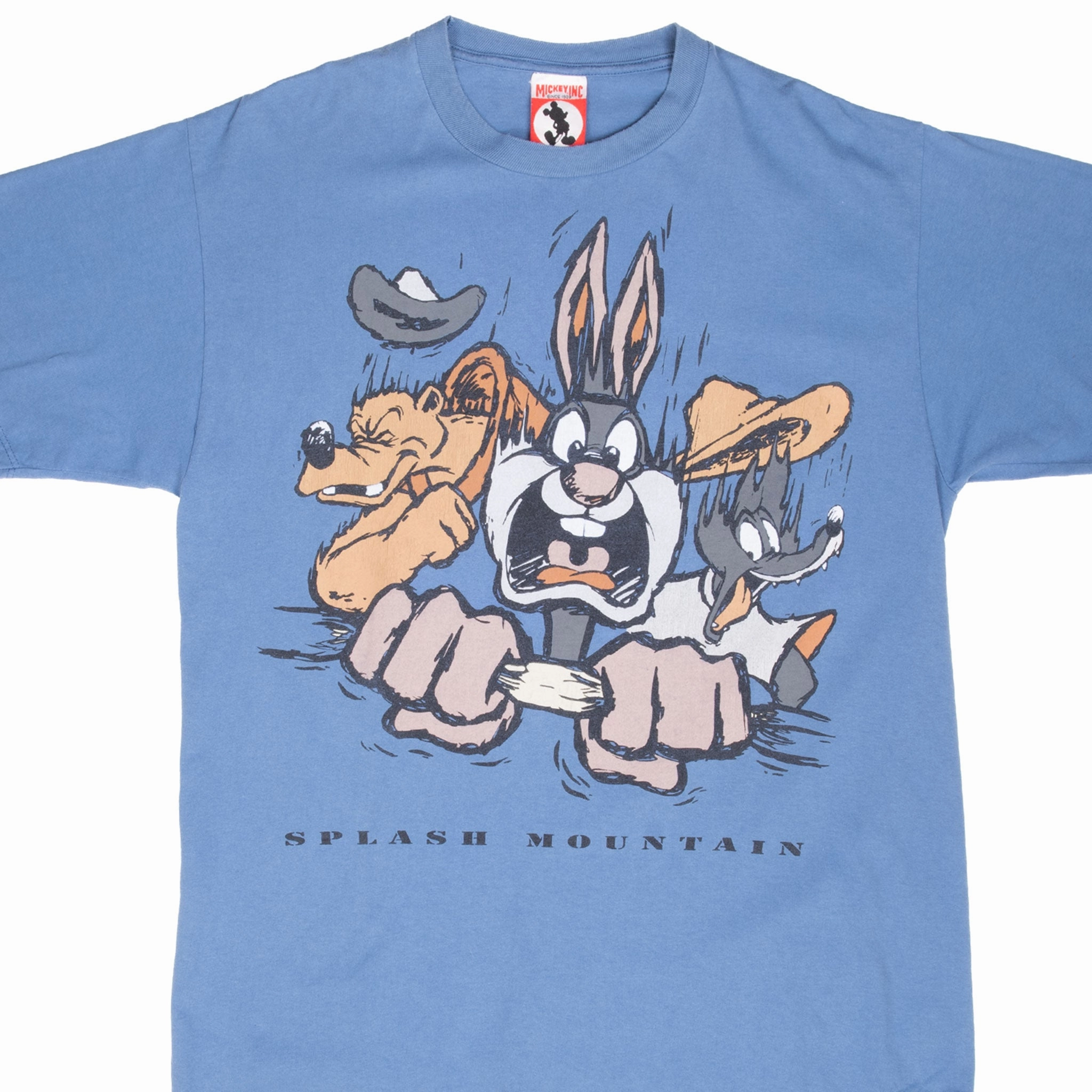 Breathable Yarn Composition VINTAGE DISNEY SPLASH MOUNTAIN 1990S TEE SHIRT XL MADE IN USA