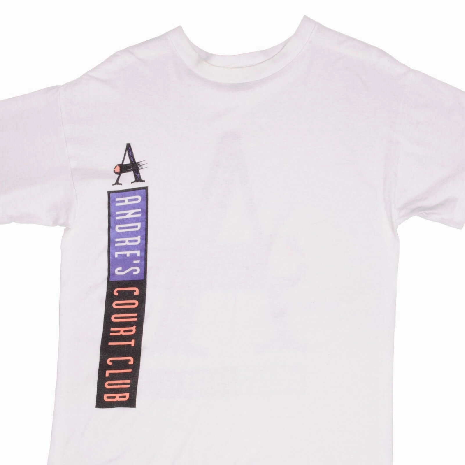 VINTAGE NIKE ANDRE AGASSI COURT CLUB TEE SHIRT EARLY 1990S MEDIUM MADE IN USA Urban Casual Look EcoFriendly Dye