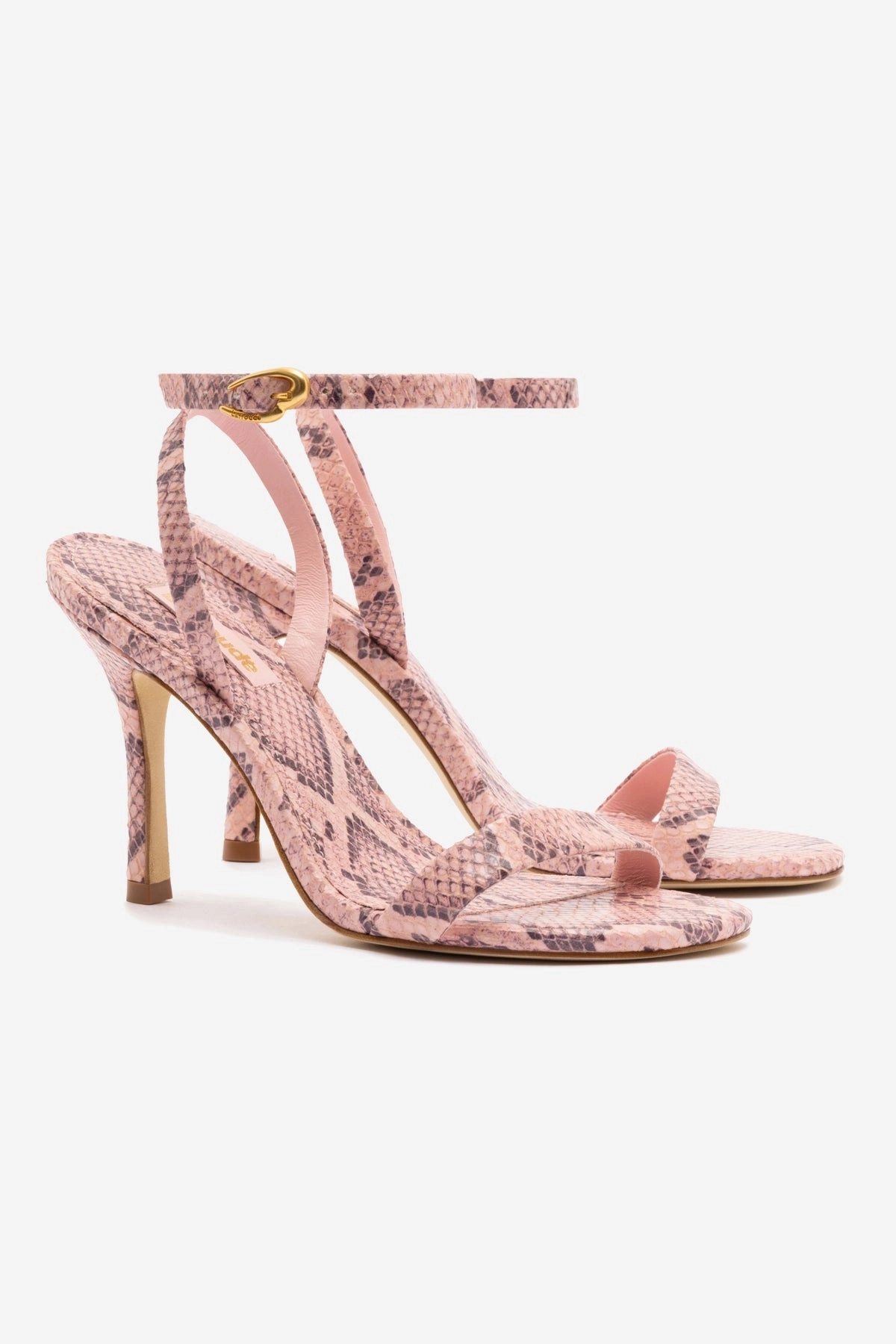 Sandal Sole Summer Comfort Veronina Sandal In Tulip Python Embossed Leather