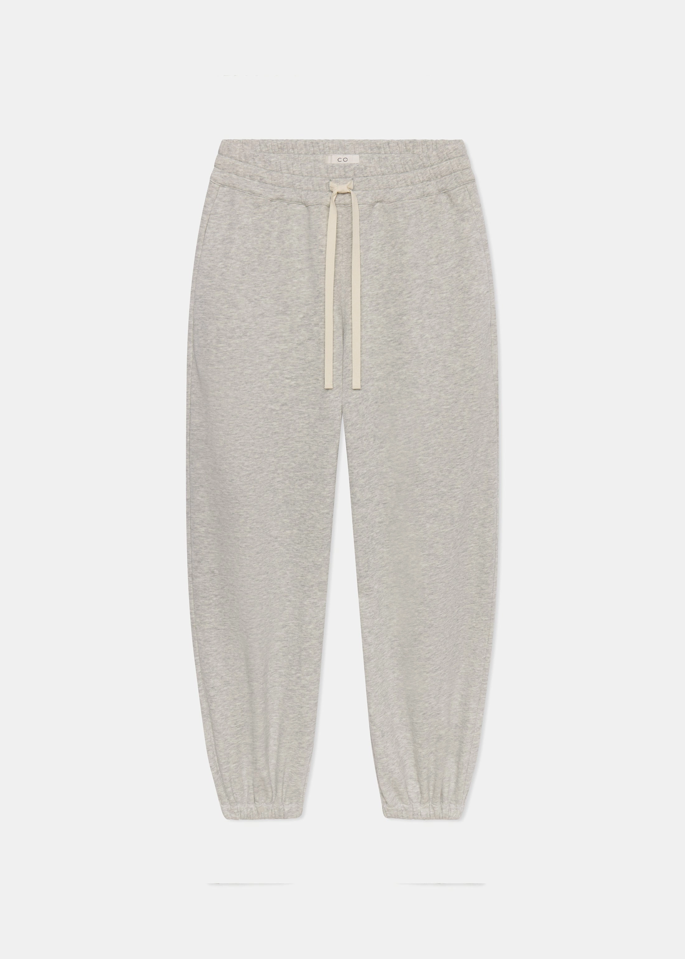 Scuba Jogger in Scuba Jersey - Heather Grey Effortless Design Frayed hem