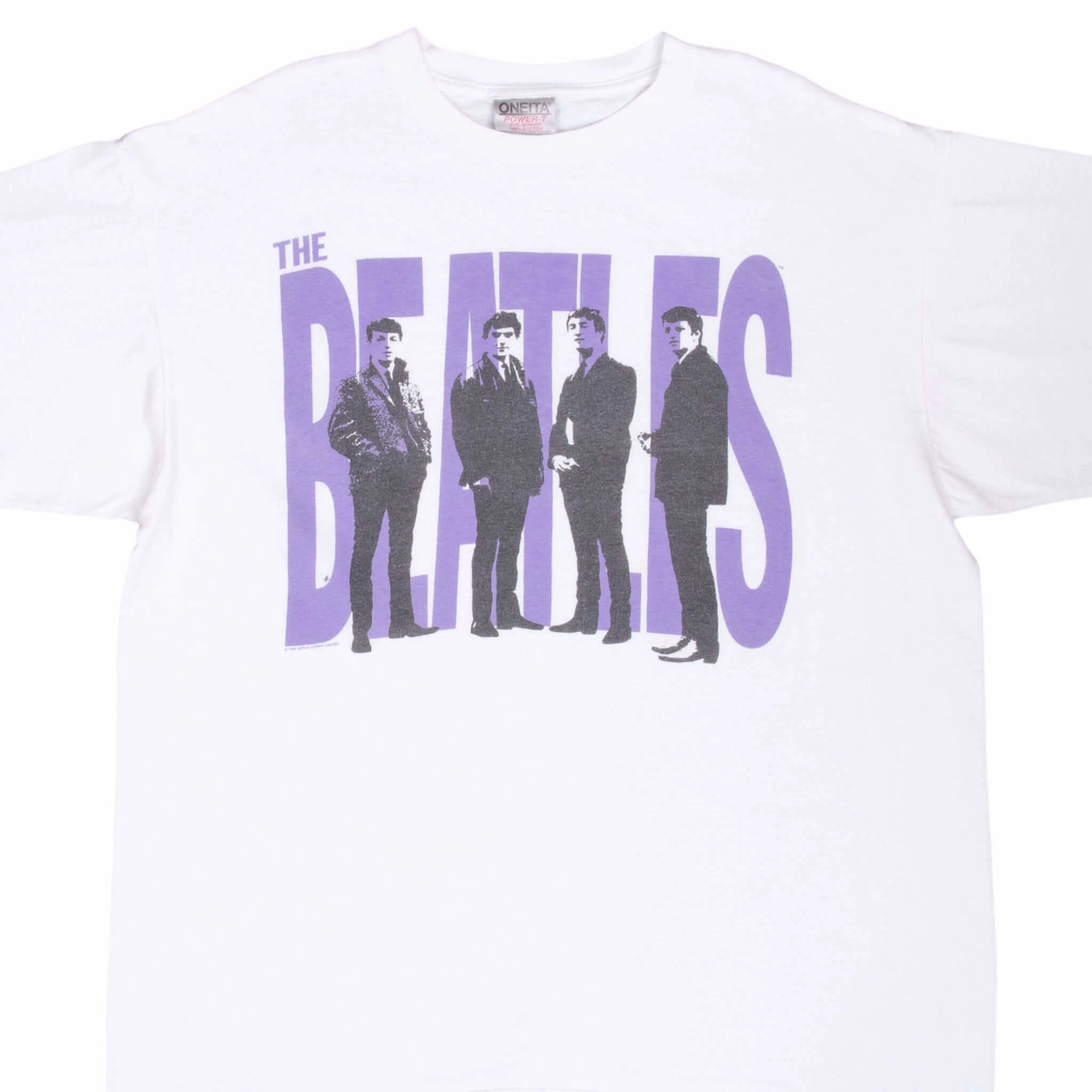 VINTAGE THE BEATLES 1995 WHITE TEE SHIRT XL MADE IN USA Soft & Smooth UV resistant