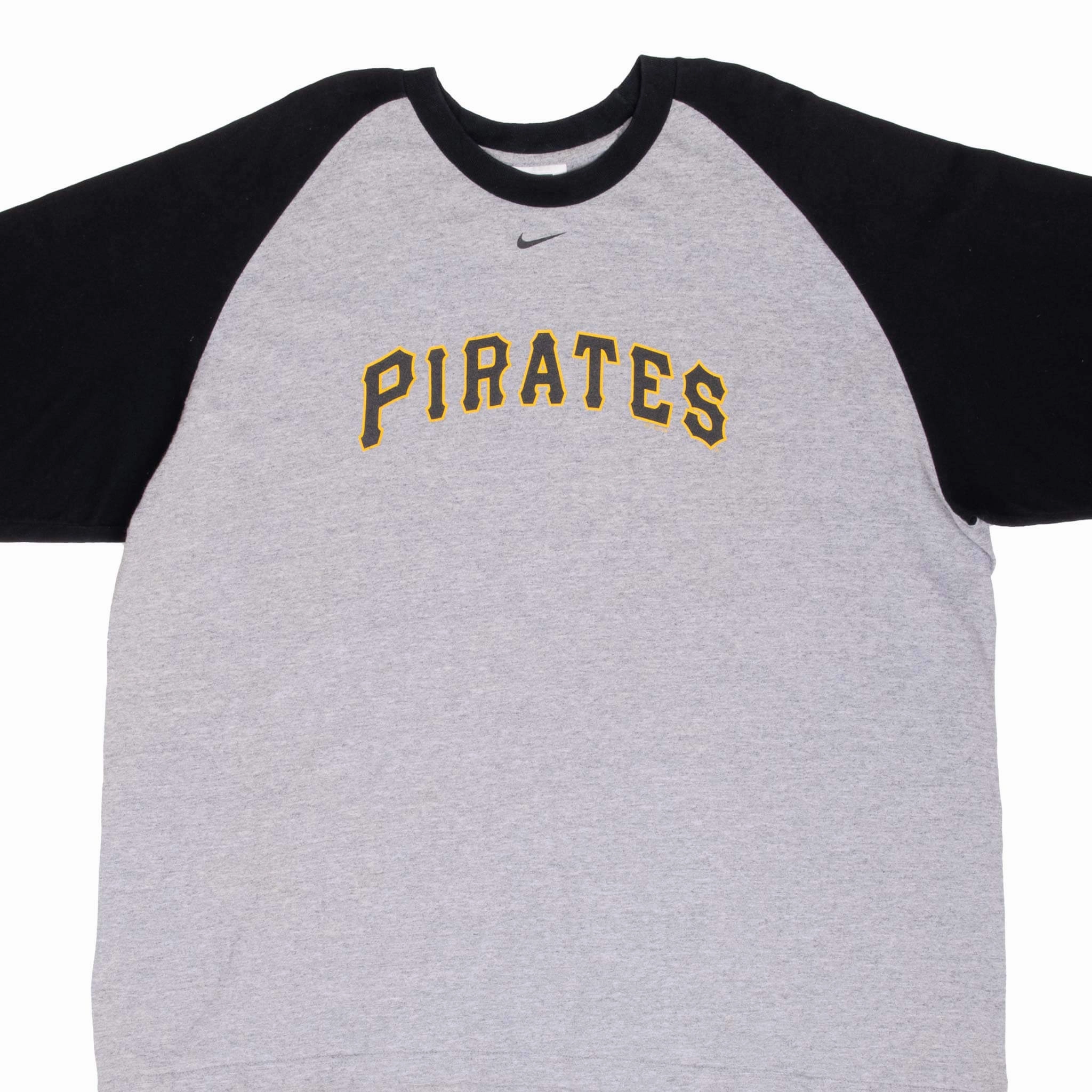 VINTAGE NIKE MLB PITTSBURGH PIRATES 2006 RAGLAN TEE SHIRT SIZE XL Layered Sleeve