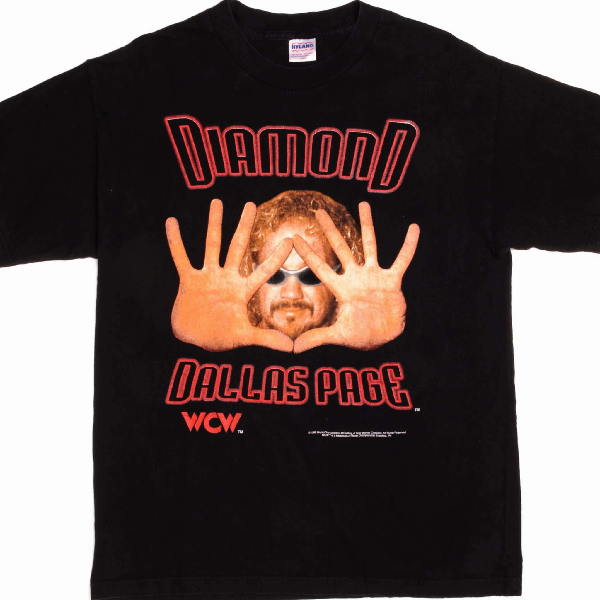 VINTAGE WCW DIAMOND DALLAS PAGE TEE SHIRT 1998 SIZE LARGE Essential layering piece Cozy Comfort Design