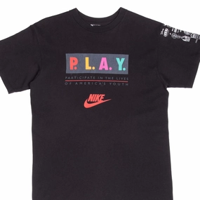 Comfortable Style Hypoallergenic Textile VINTAGE NIKE LOS ANGELES INNER CITY GAMES 1995 BLACK TEE SHIRT MEDIUM