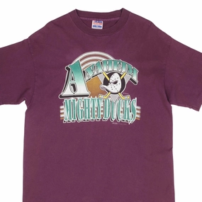 VINTAGE NHL ANAHEIM MIGHTY DUCKS DISNEY TEE SHIRT 1993 SIZE XL MADE IN USA elastic waistband Stretch waistband