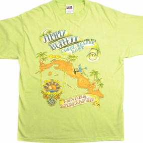 Wear Resistant Fabric Comfort Fit VINTAGE JIMMY BUFFETT AND THE CORAL REEFER BAND TEE SHIRT 1997 SIZE XL
