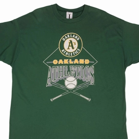 VINTAGE MLB OAKLAND ATHLETICS 1993 TEE SHIRT SIZE 3XL MADE IN USA Holiday Comfort Style