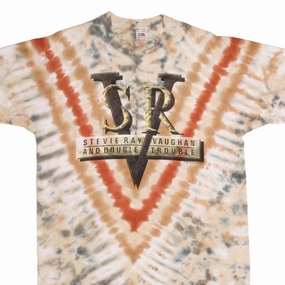 Wrinkle-Free VINTAGE TIE DYE STEVIE RAY VAUGHAN TOUR 1989 TEE SHIRT SIZE XL MADE IN USA