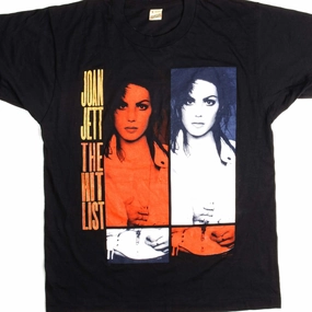 VINTAGE JOAN JETT THE HIT LIST TOUR TEE SHIRT 1990 SIZE MEDIUM MADE IN USA MultipurposeUse