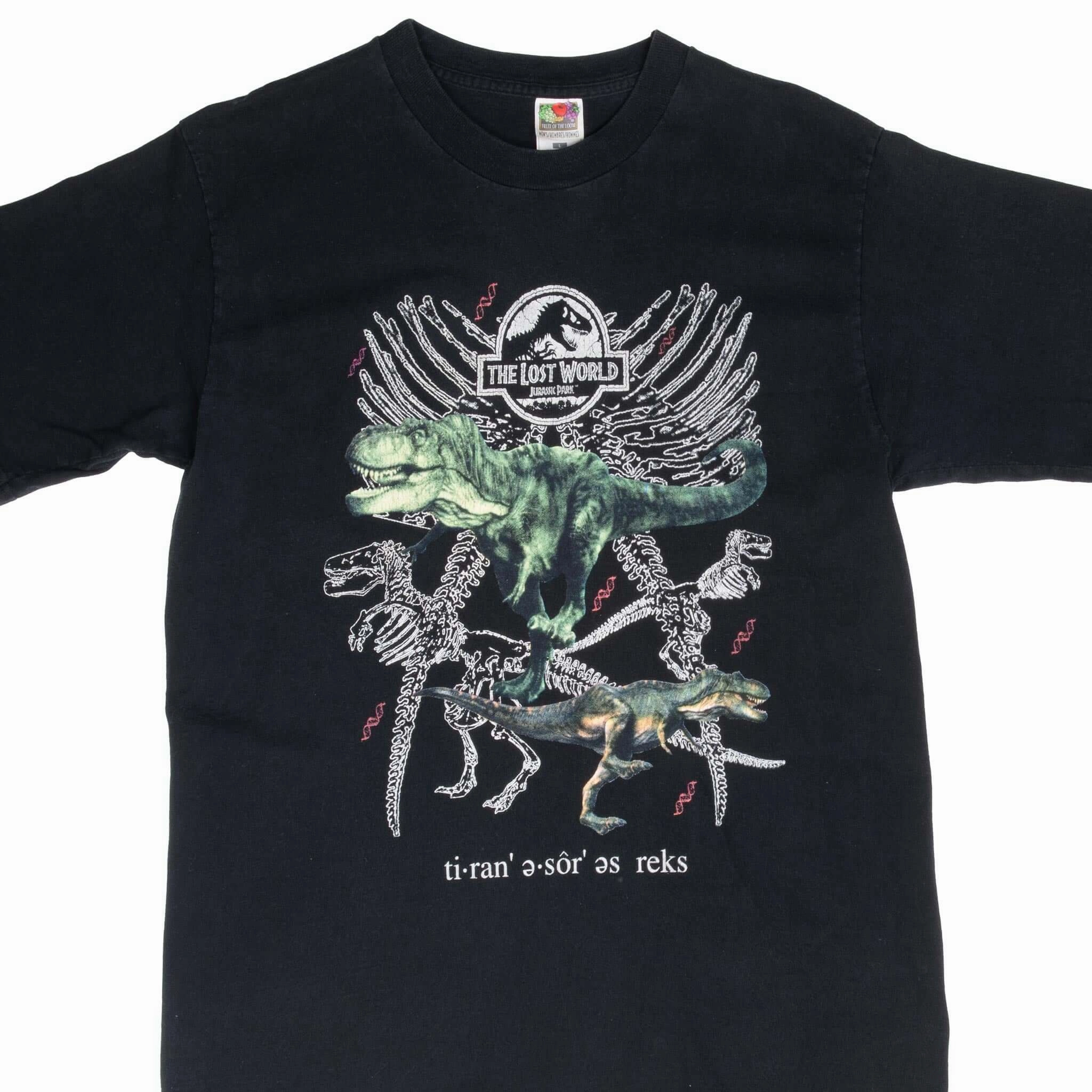 Minimal Comfort Style VINTAGE JURASSIC PARK THE LOST WORLD TEE SHIRT 1990S LARGE MADE IN USA