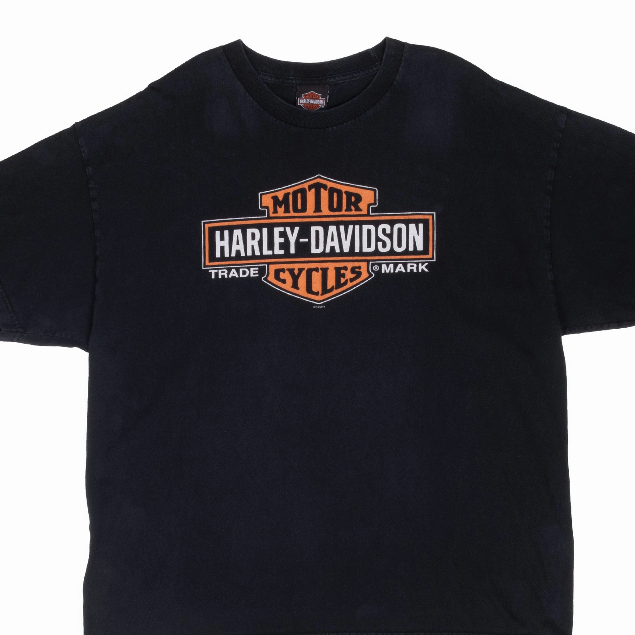 Heather Texture Finish Slim fit clothing VINTAGE HARLEY DAVIDSON BOISE IDAHO 2014 TEE SHIRT 2XL