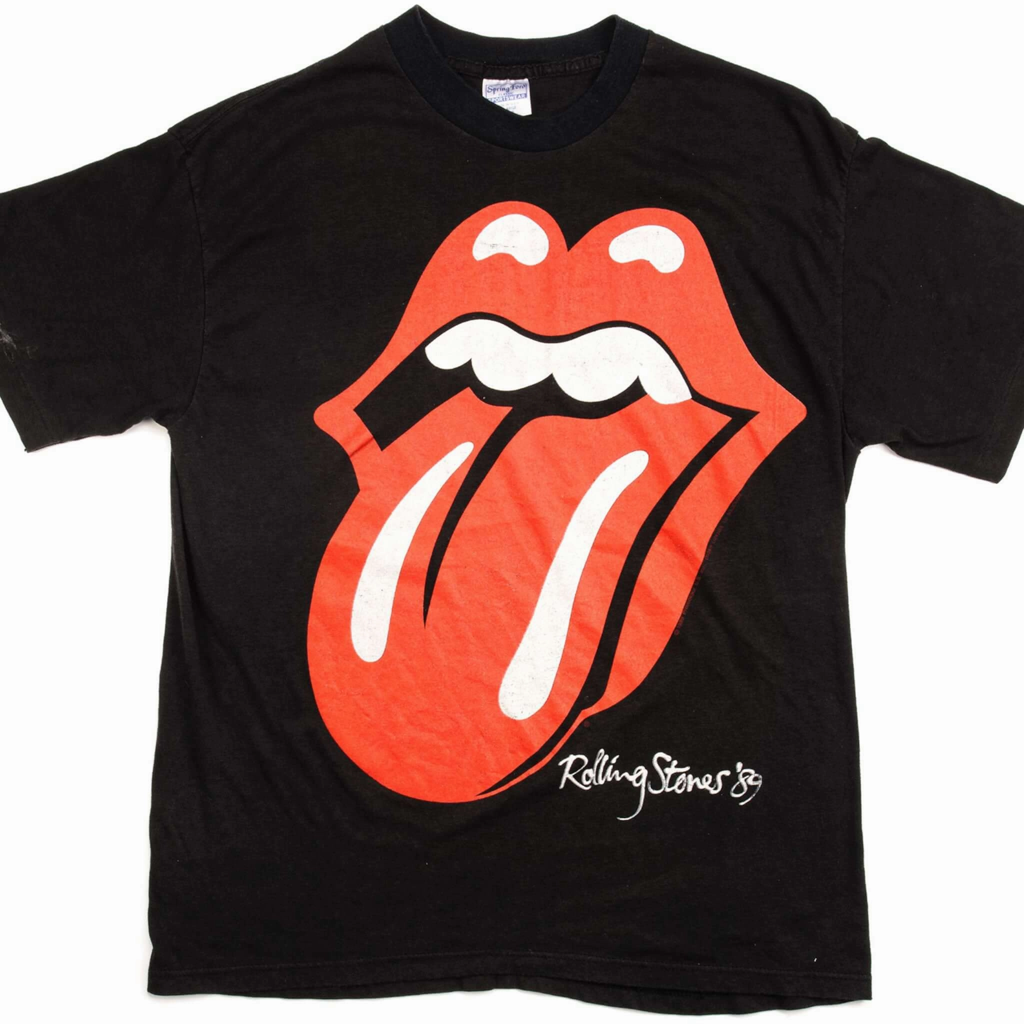 VINTAGE ROLLING STONES THE NORTH AMERICAN TOUR TEE SHIRT 1989 MEDIUM MADE IN USA Casual Day Wear Airflow Ventilation