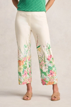 Bengajean? 7/8 Relaxed Fit ?C Botanical Print Ripstop Fabric Technology Anti Friction Lining