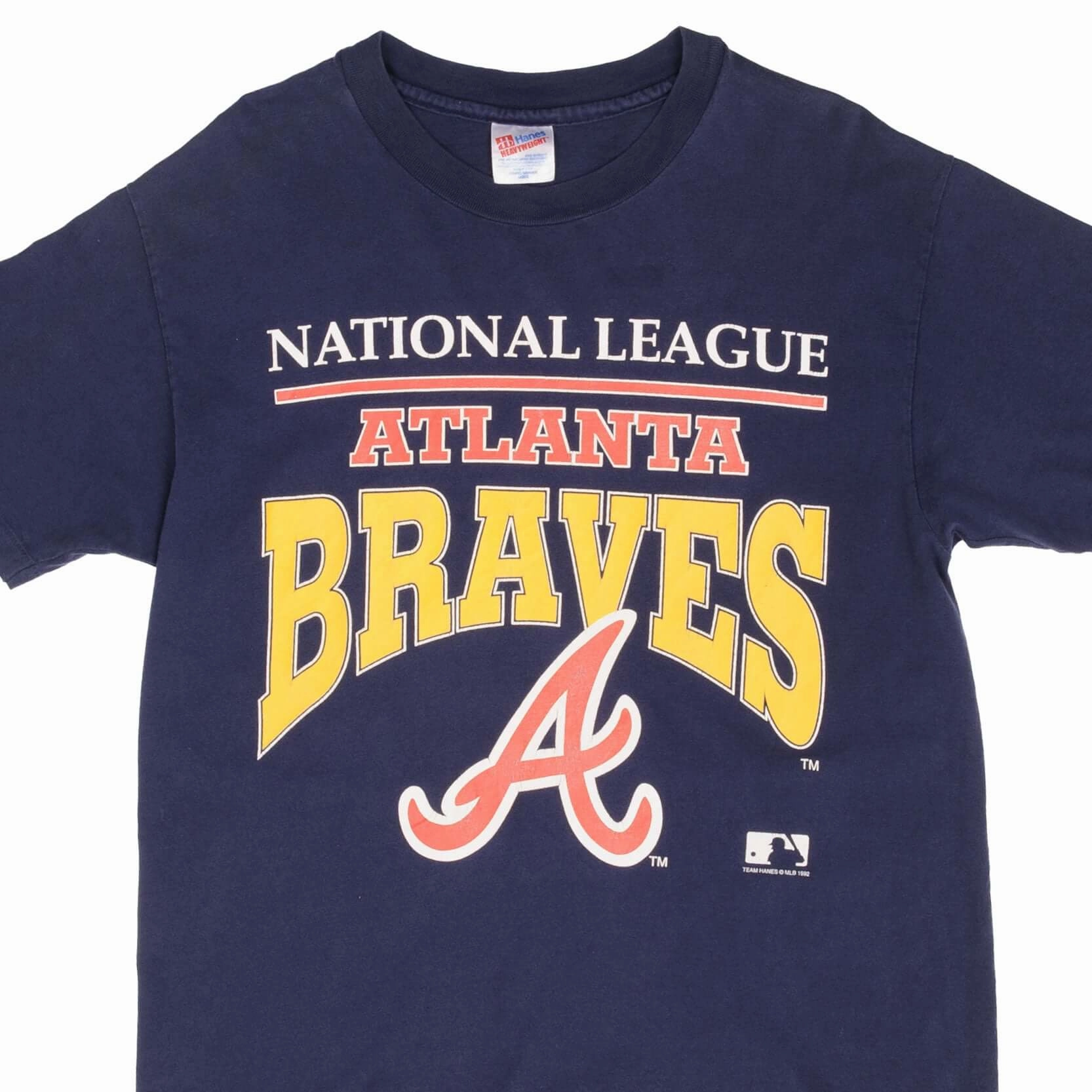 Light Comfort Style Timeless Design VINTAGE MLB ATLANTA BRAVES 1992 TEE SHIRT SIZE LARGE MADE IN USA