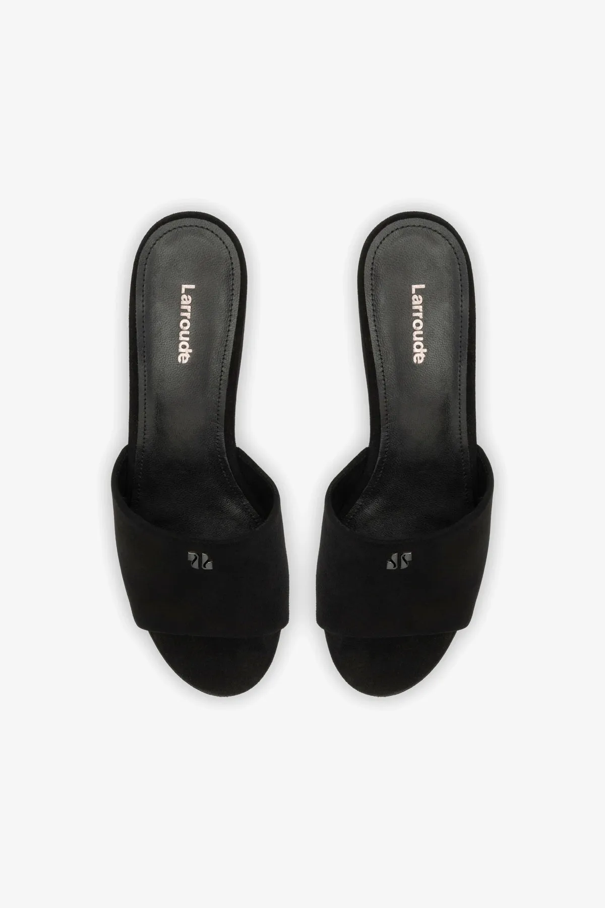 Miso Platform Mule In Black Suede Essential Fit