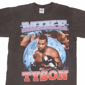 BOOTLEG BOXING TEE SHIRT MIKE TYSON IF YOU CANT BEAT THEM BITE EM SIZE XL Flattering Cut PocketDetail