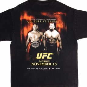 VINTAGE UFC COUTURE VS LESNAR TEE SHIRT 2008 SIZE XL LightweightBlend Ethically Sourced Materials