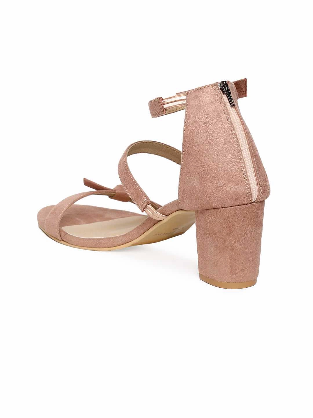 Occasion Footwear Wedding Reception Shoes Emory Pink Block Heel