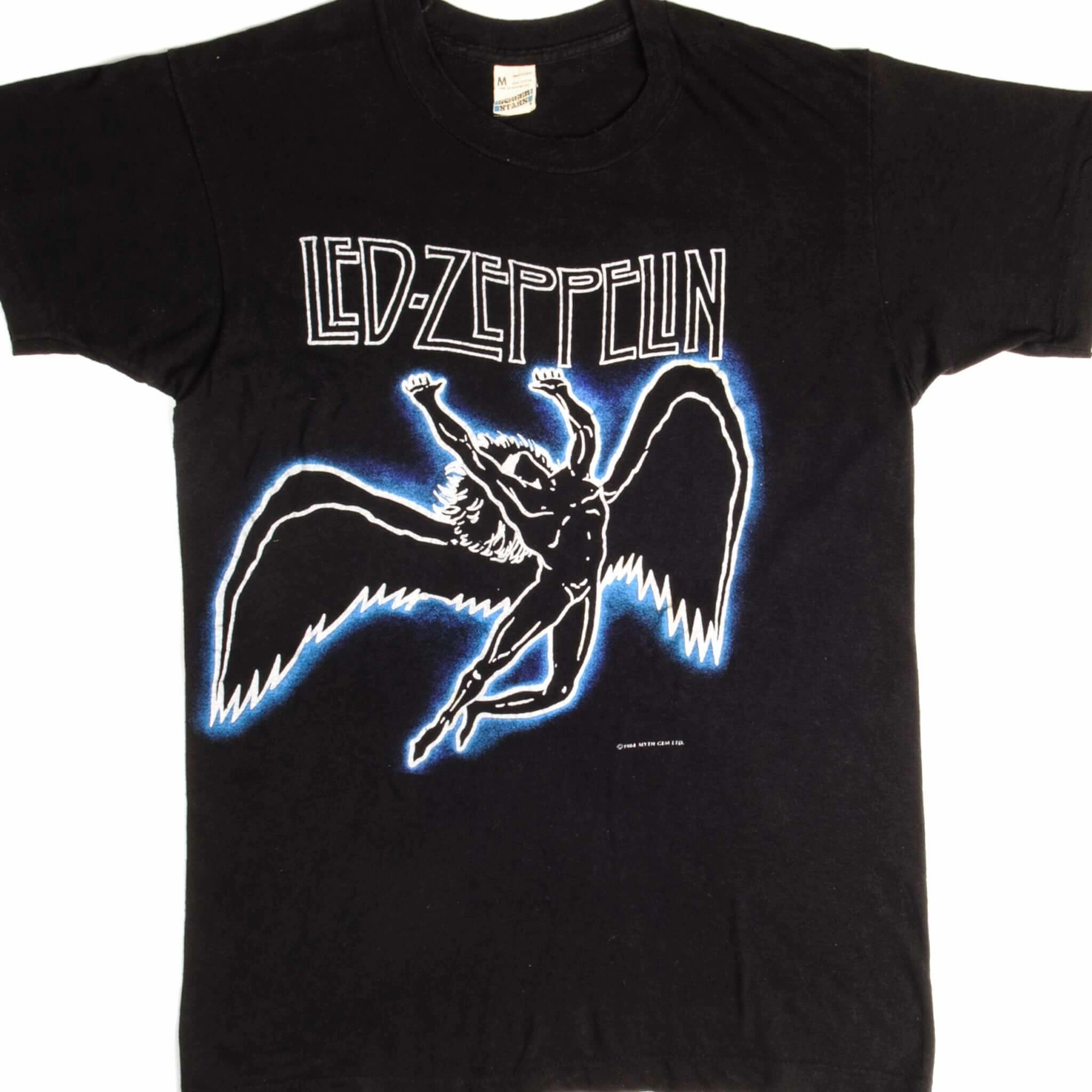 Active Fit Sporty Look Wear VINTAGE LED ZEPPELIN TEE SHIRT 1984 SIZE SMALL MADE IN USA