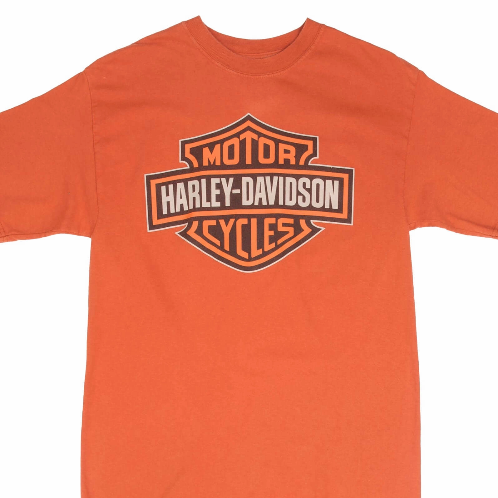 VINTAGE HARLEY DAVIDSON OKLAHOMA TEE SHIRT 2001 SIZE MEDIUM MADE IN USA polo neck LowImpact Manufacturing