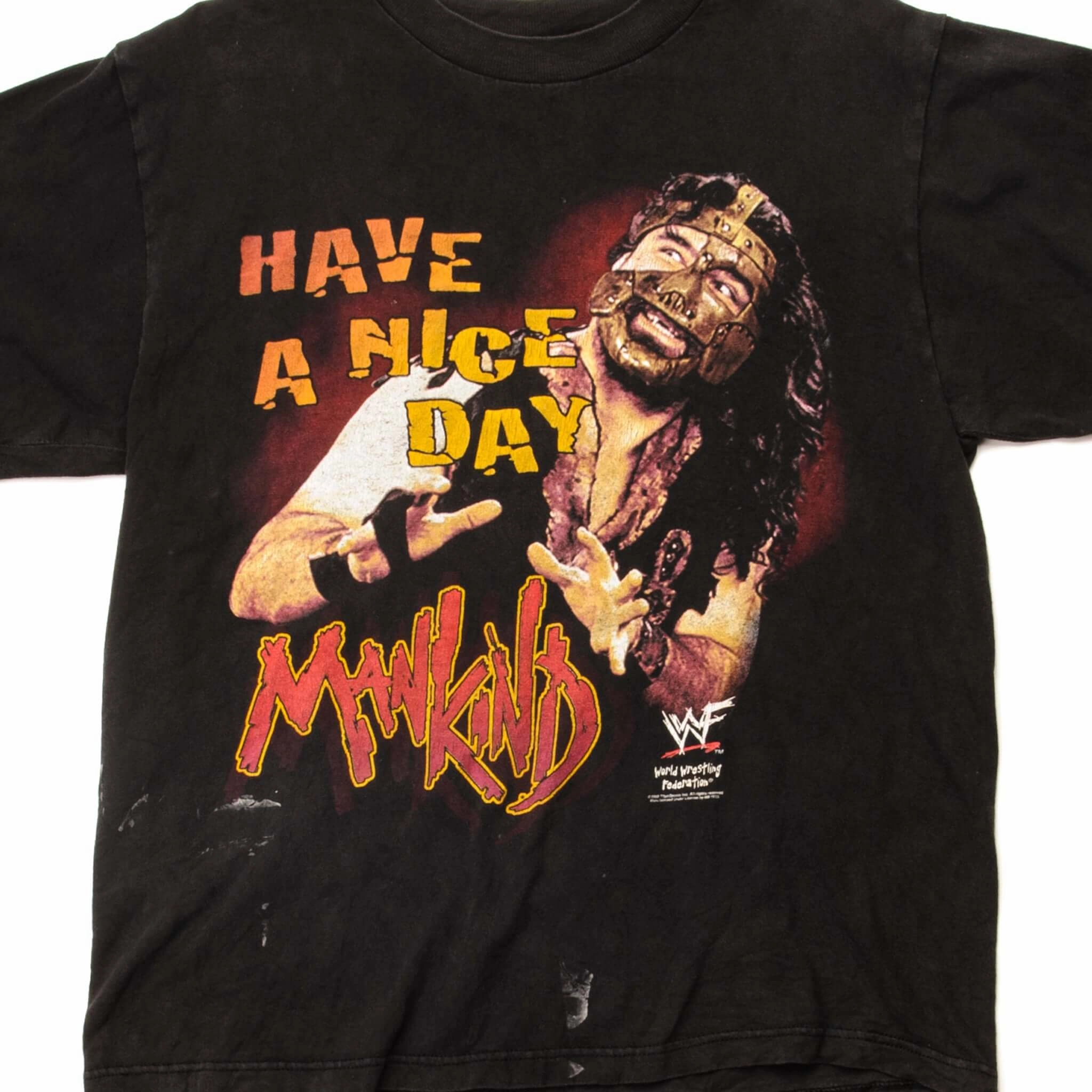 Chilly Comfort VINTAGE WWF MANKIND TEE SHIRT 1999 SIZE SMALL