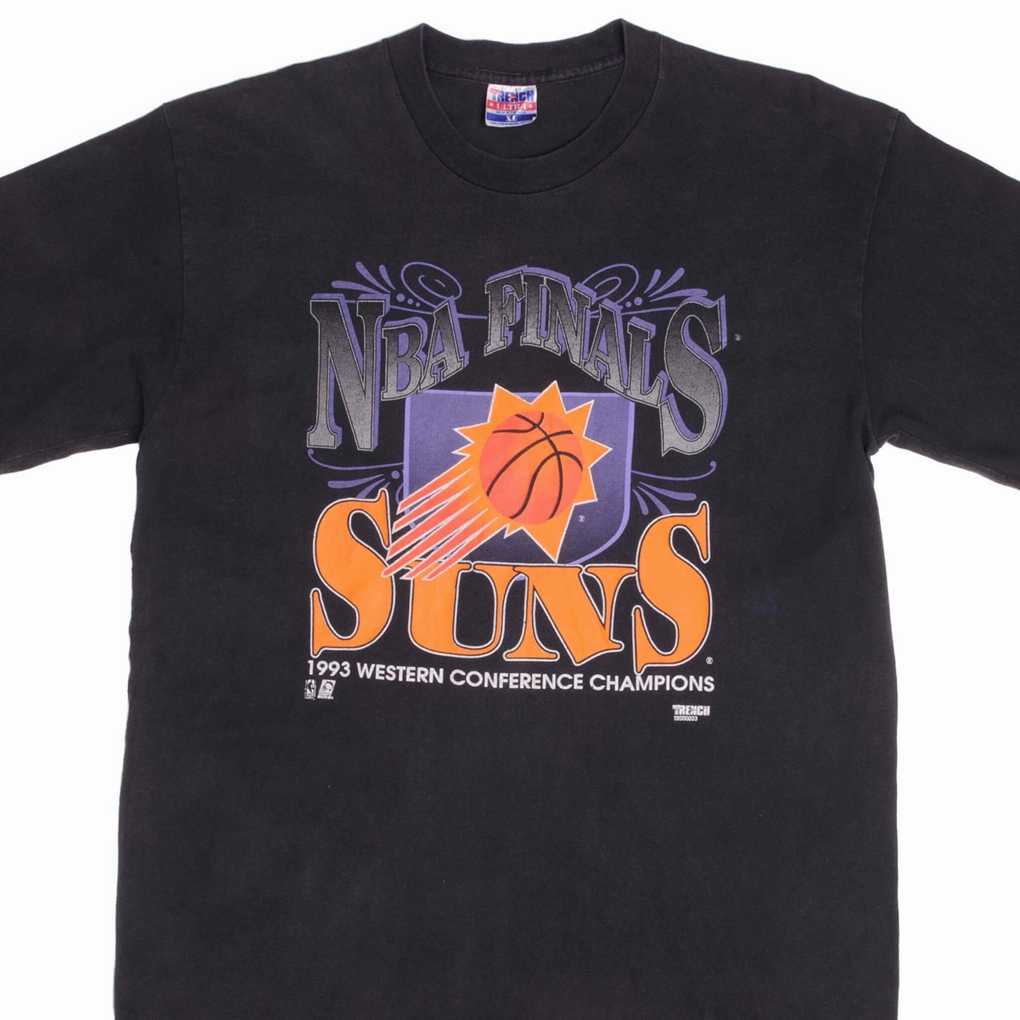Layered Style VINTAGE NBA FINALS PHOENIX SUNS 1993 TEE SHIRT SIZE XL MADE IN USA