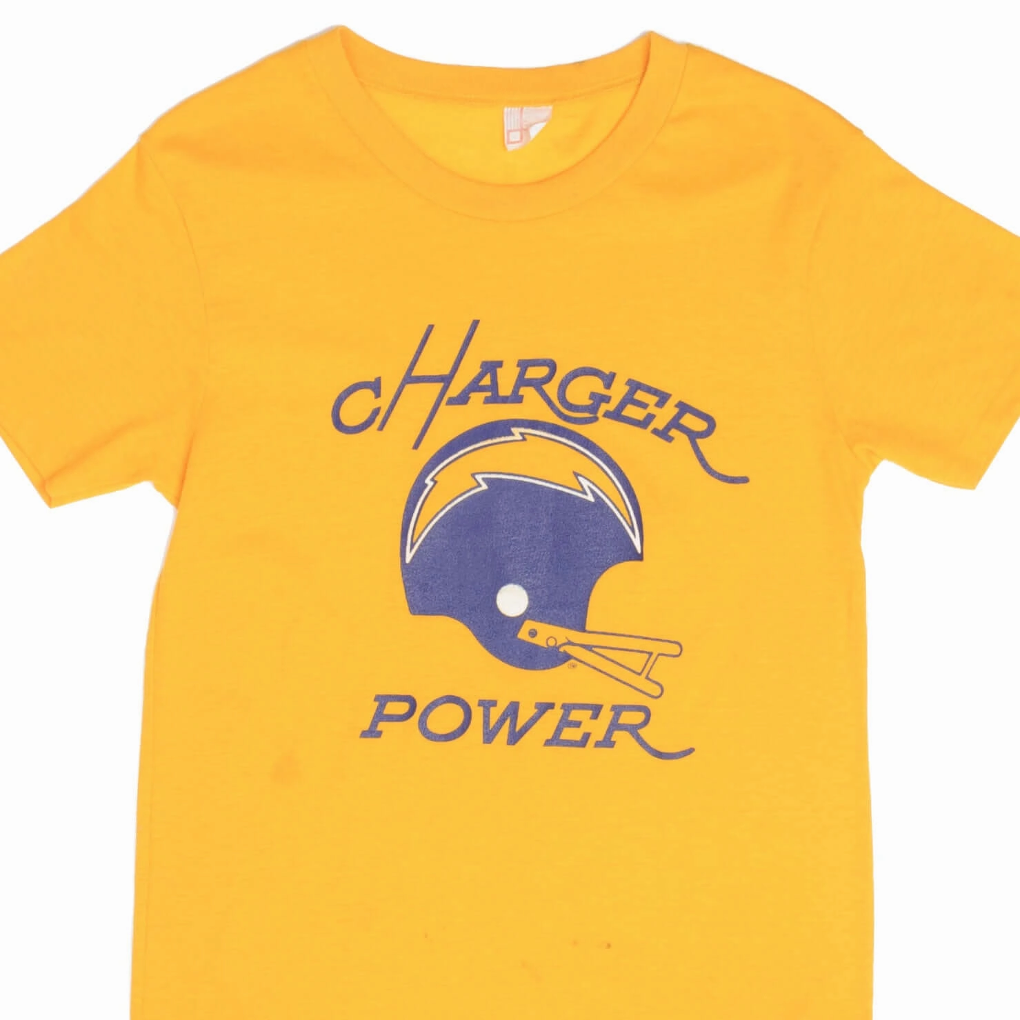 VINTAGE NFL SAN DIEGO CHARGER POWER TEE SHIRT 1980S SIZE MEDIUM MADE IN USA Holiday Casual
