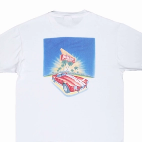 VINTAGE IN N OUT BURGER CALIFORNIA 1990S WHITE TEE SHIRT LARGE VintageWashEffect Effortless Wear Fit