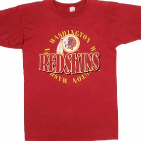 Easy Layering Yarn Dyed Fabric VINTAGE CHAMPION WASHINGTON REDSKINS TEE SHIRT 1980S MEDIUM MADE IN USA