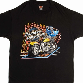 VINTAGE HARLEY DAVIDSON TEE SHIRT 1995 SIZE XL MADE IN USA Hypoallergenic Fibers