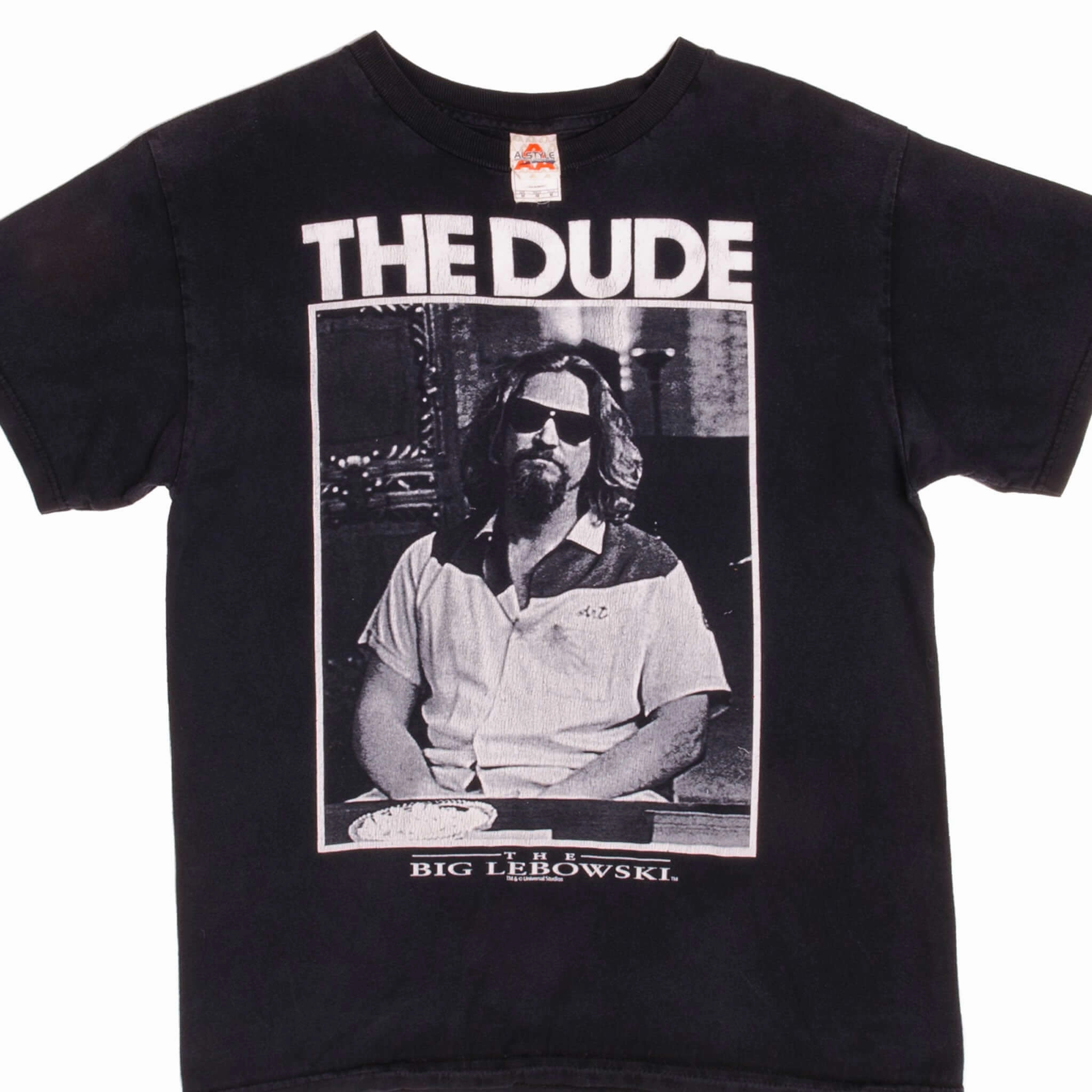 VINTAGE THE DUDE THE BIG LEBOWSKI 1998 MOVIE TEE SHIRT SIZE MEDIUM in demand Abstract mystery