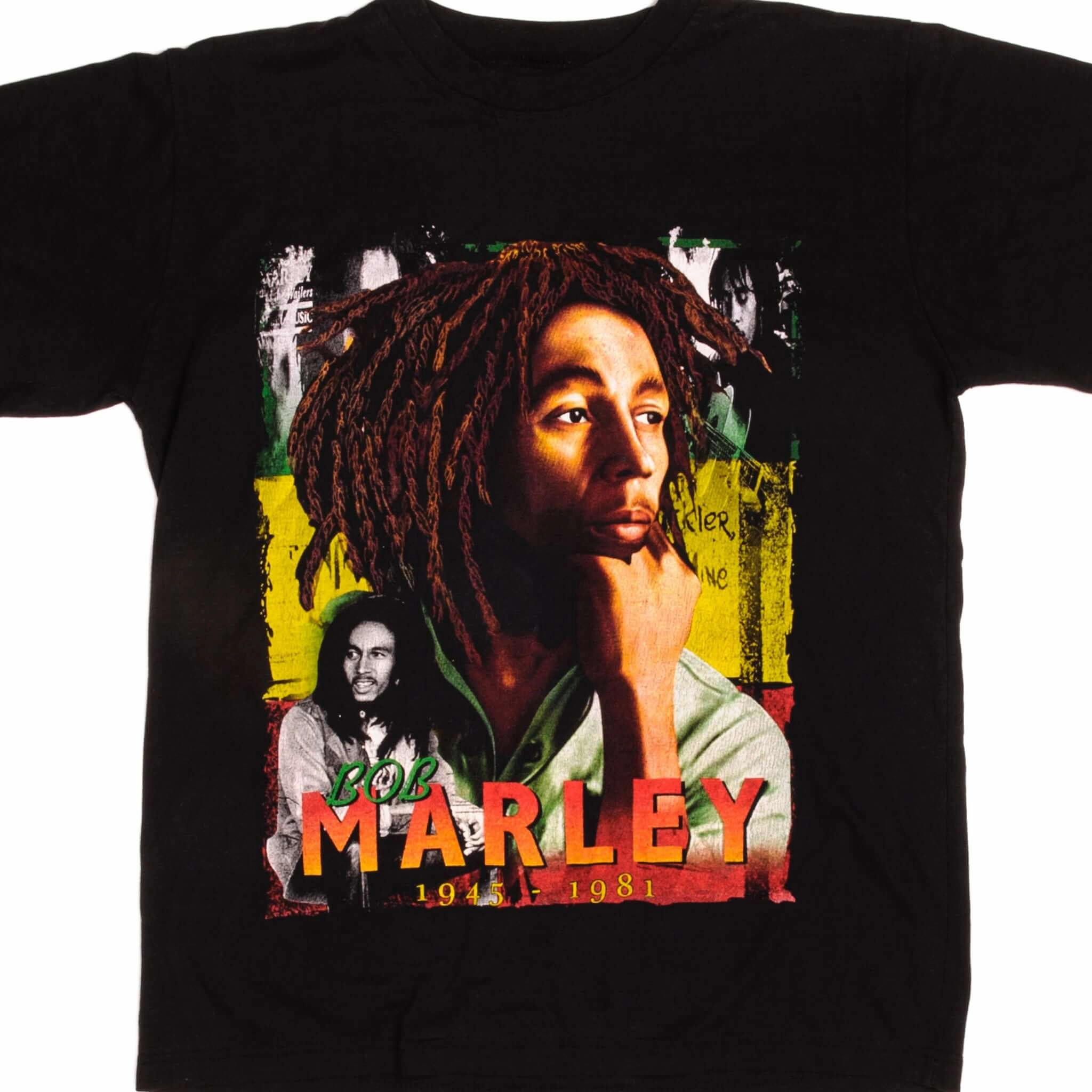 VINTAGE BOB MARLEY TEE SHIRT 90s SIZE MEDIUM BOOTLEG Cozy and Comfortable Camping attire