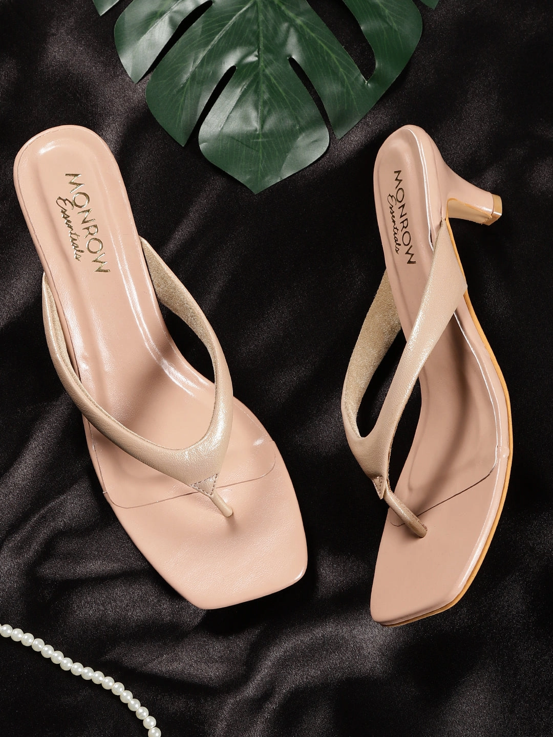 Durable Sole Supportive arch Sloane Beige Kitten Heels