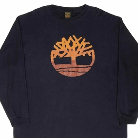 Holiday Comfort Style Chill Mode VINTAGE TIMBERLAND LONG SLEEVE BLACK TEE SHIRT 1990S XL MADE IN USA