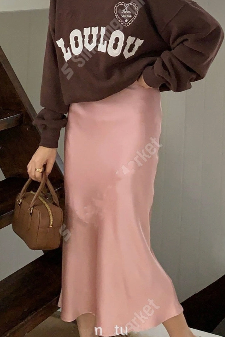 1201 Elise Satin Skirt (SHOWROOM ??DISPLAY) Double Needle Stitching Performance Look