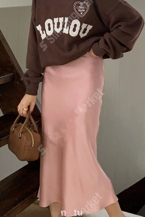 1201 Elise Satin Skirt (SHOWROOM ??DISPLAY) Double Needle Stitching Performance Look